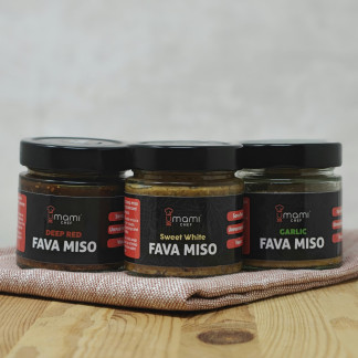 The "Light to Dark" Miso Tasting Flight (3 × 200g)